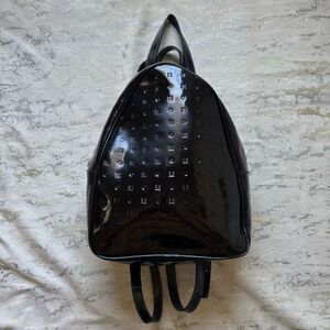 Arcadia Black Patent Mini Back Pack READ DESCRIPTION